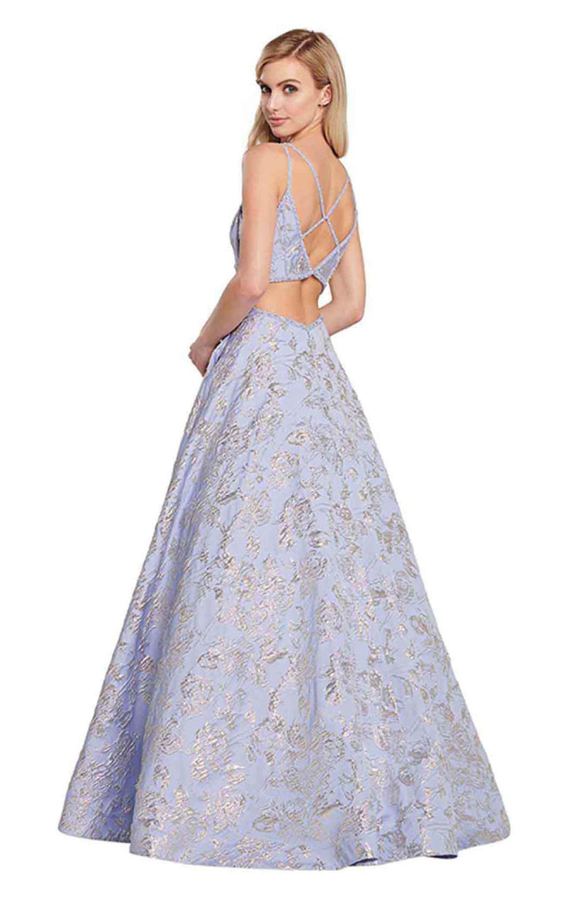 Ellie Wilde EW119125 Light-Periwinkle-Gold