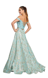 Ellie Wilde EW119126 Aqua-Gold