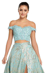 Ellie Wilde EW119126 Aqua-Gold