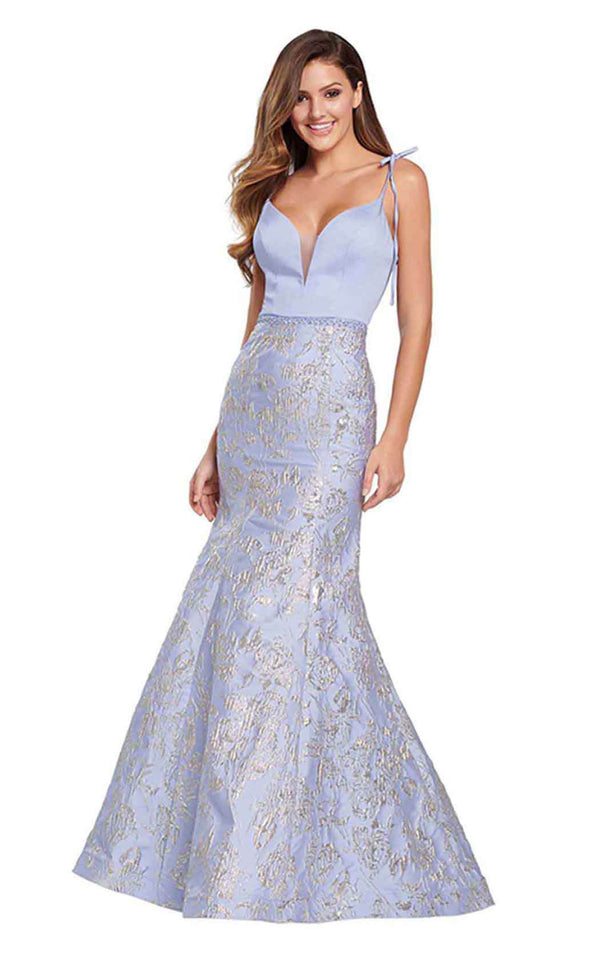 Ellie Wilde EW119127 Light-Periwinkle-Gold