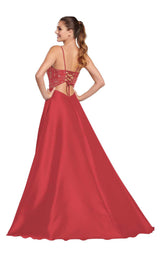 Ellie Wilde EW119139 Wine-Rose-Gold