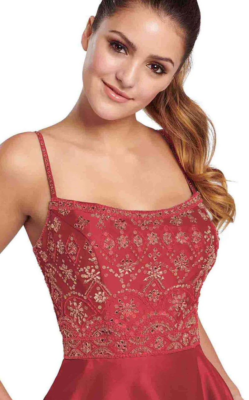 Ellie Wilde EW119139 Wine-Rose-Gold