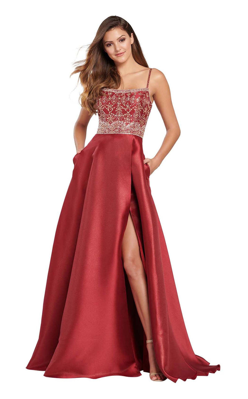 Ellie Wilde EW119139 Wine-Rose-Gold