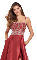 Ellie Wilde EW119139 Wine-Rose-Gold