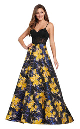 Ellie Wilde EW119145 Yellow Multi