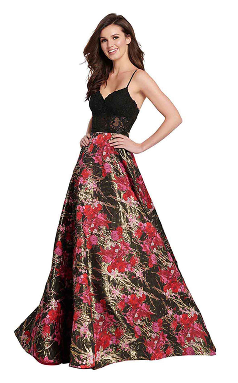 Ellie Wilde EW119145 Fuchsia Multi