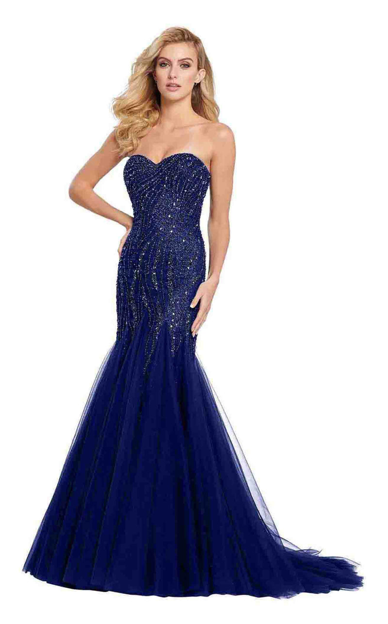 Ellie Wilde EW119153 Navy-Blue