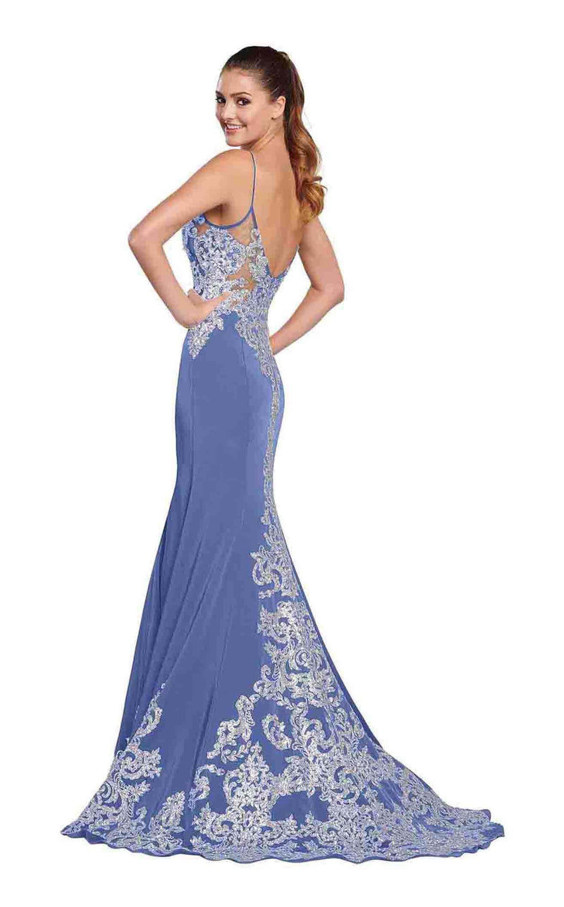 Ellie Wilde EW119168 Periwinkle/Silver