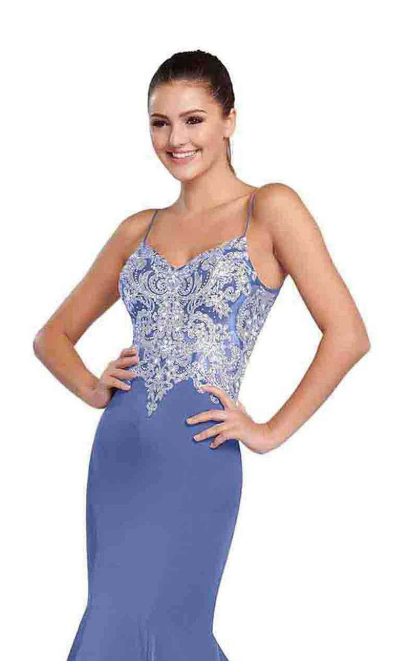 Ellie Wilde EW119168 Periwinkle/Silver