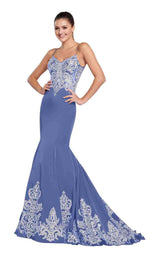 Ellie Wilde EW119168 Periwinkle/Silver