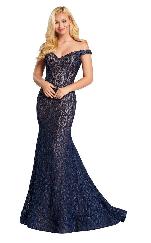 Ellie Wilde EW120004 Navy Blue