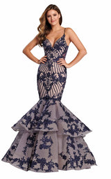 Ellie Wilde EW120027 Navy-Blue