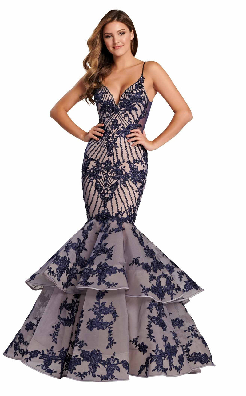 Ellie Wilde EW120027 Navy-Blue