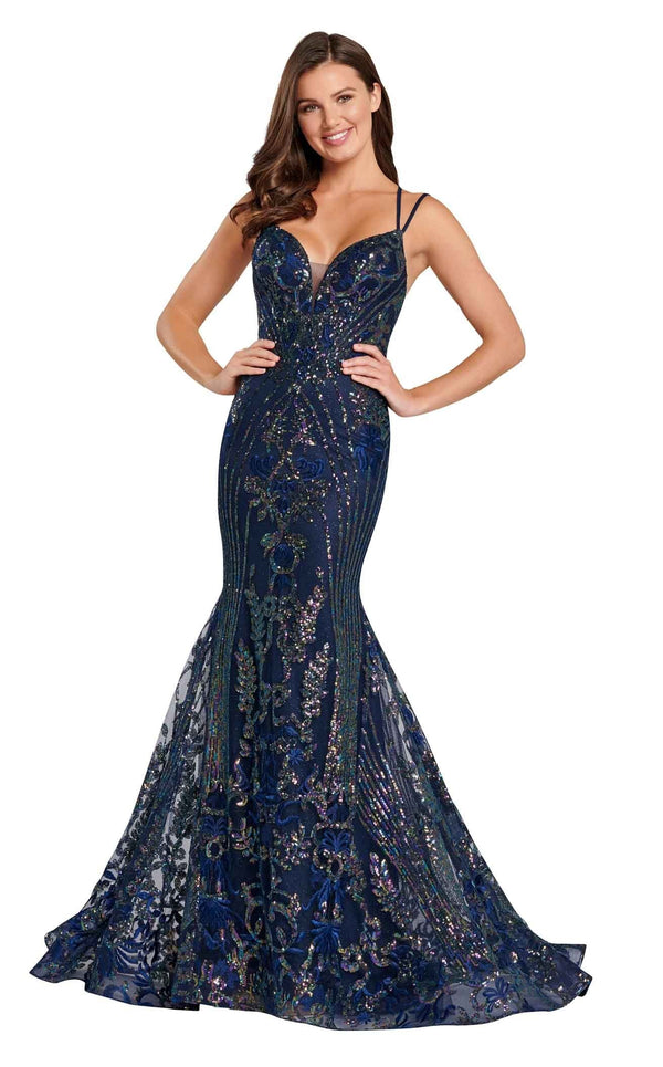 Ellie Wilde EW120028 Navy Blue