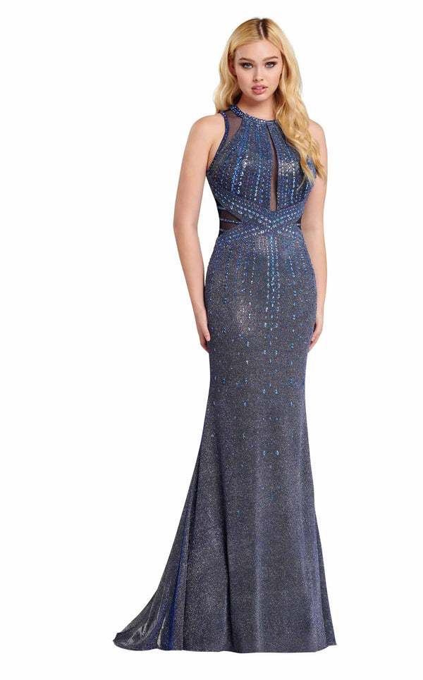 Ellie Wilde EW120066 Navy Blue