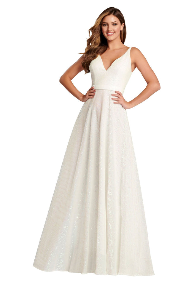 Ellie Wilde EW120069 Iridescent White