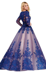 Ellie Wilde EW120078 Royal-Blue-Nude