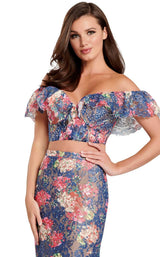 Ellie Wilde EW120099 Navy Multi