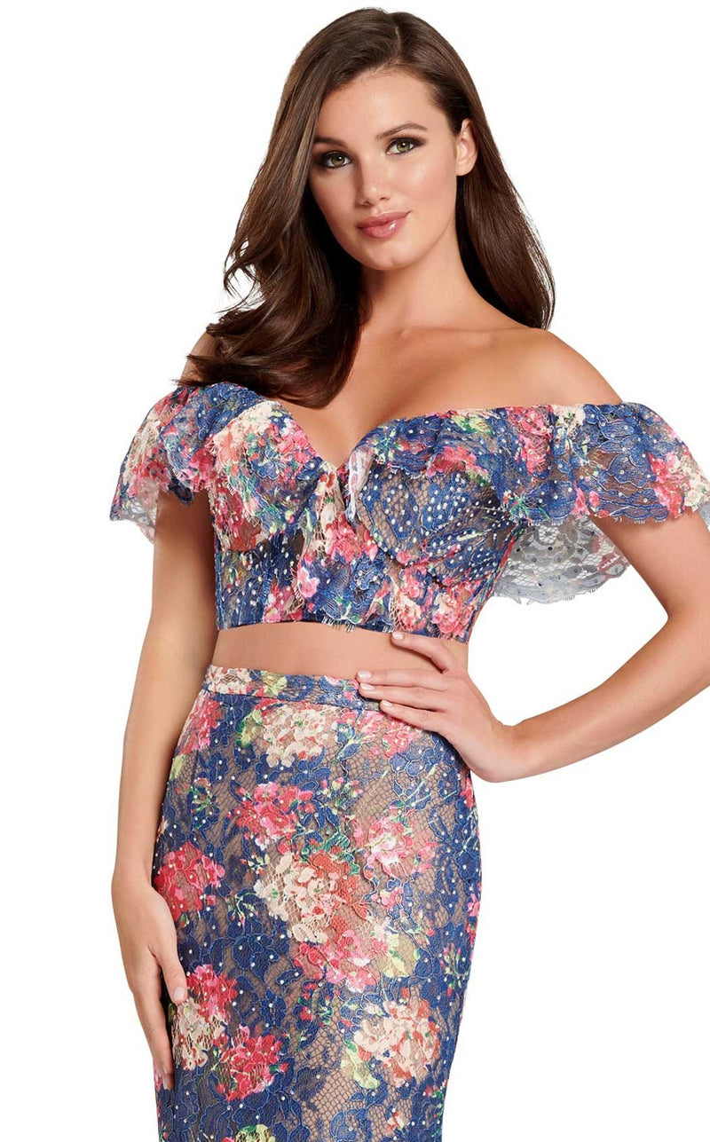 Ellie Wilde EW120099 Navy Multi