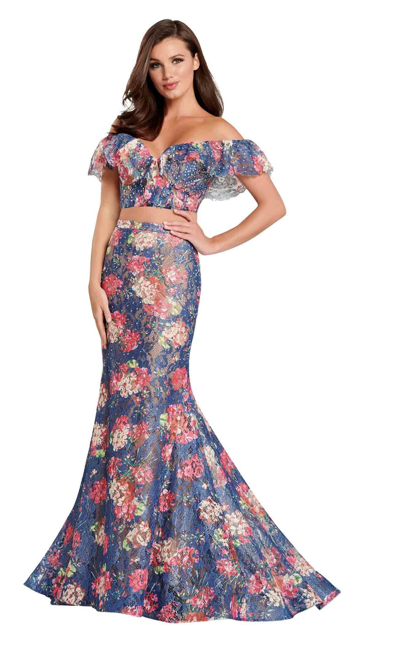 Ellie Wilde EW120099 Navy Multi