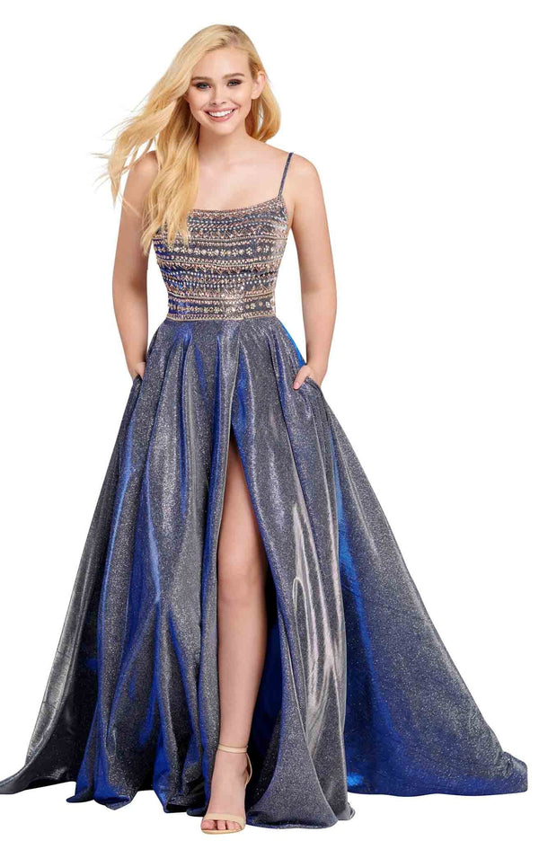 Ellie Wilde EW120106 Navy-Blue-Gold