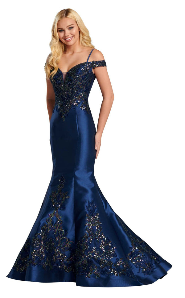 Ellie Wilde EW120131 Navy Blue