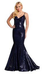 Ellie Wilde EW120138 Navy Blue