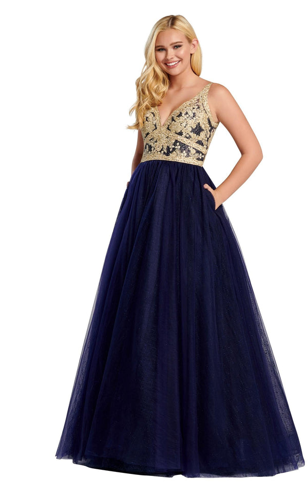 Ellie Wilde EW120140 Navy Blue