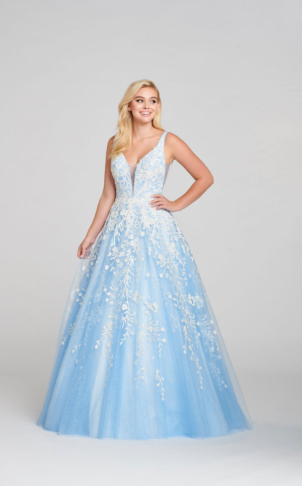 Ellie Wilde EW121028 Ice-Blue-White