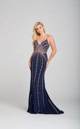 Ellie Wilde EW121051 Navy-Rose-Gold