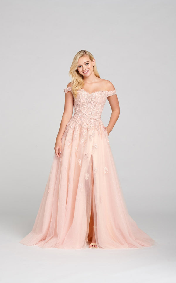 Ellie Wilde EW121063 Blush-Champagne