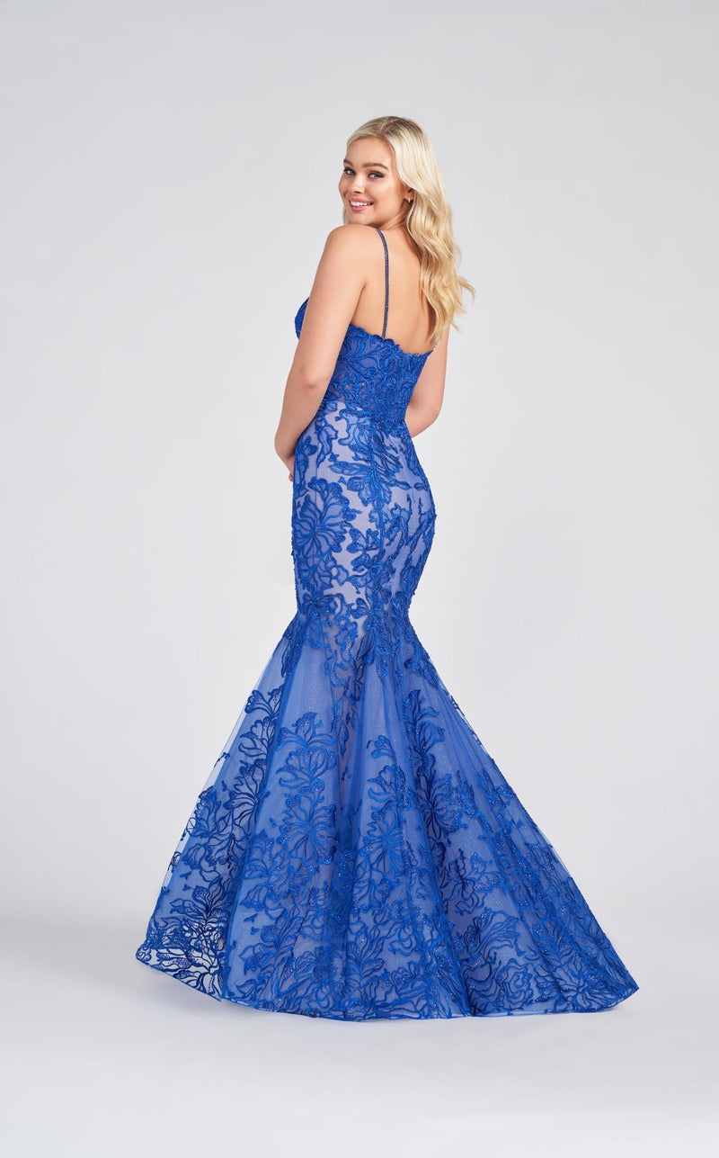 Ellie Wilde EW122017 Royal-Blue-Nude