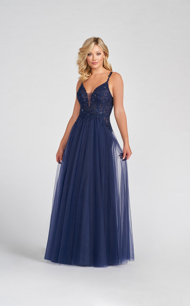 Ellie Wilde EW122118 Navy-Blue