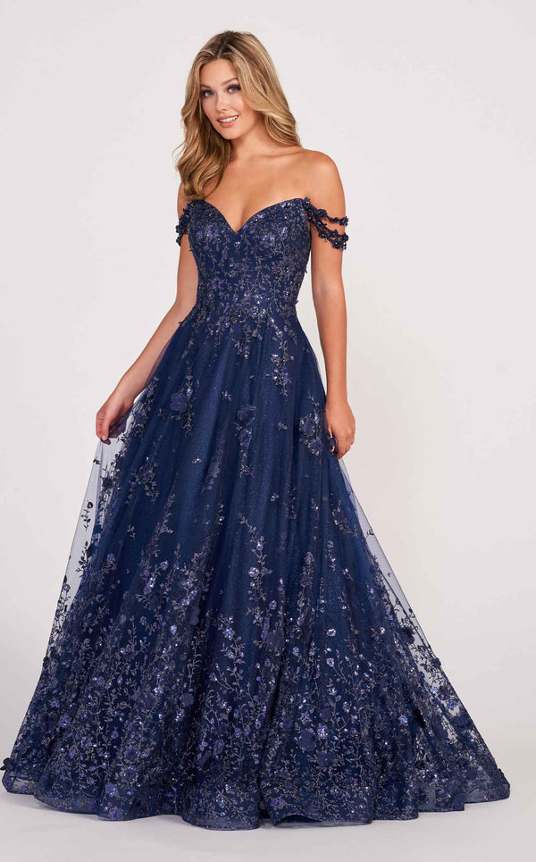 Ellie Wilde EW34113 Navy-Blue