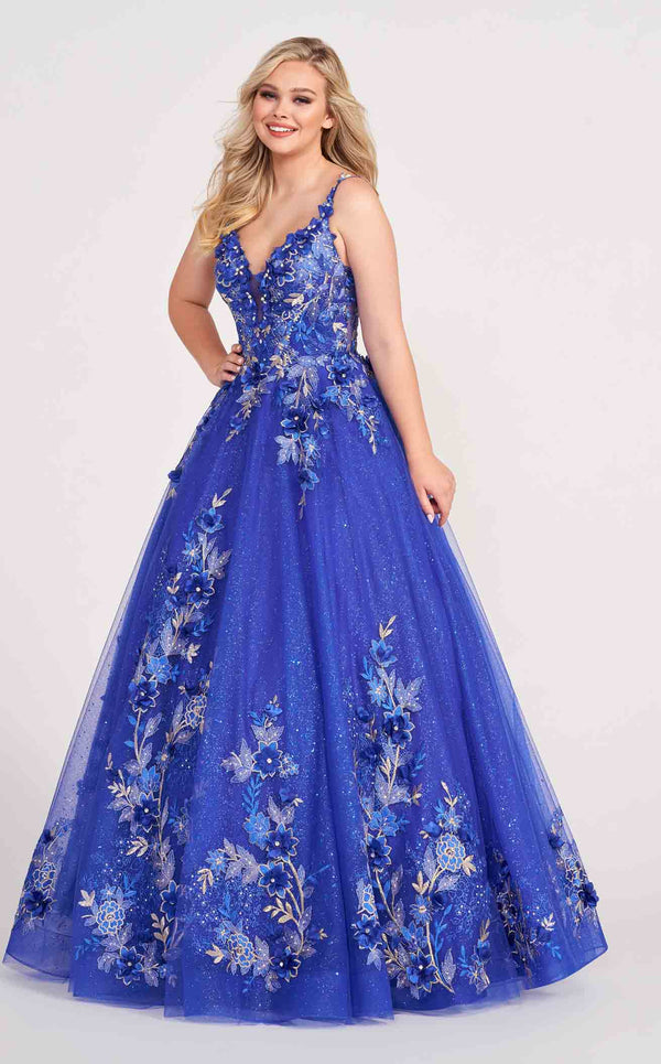 Ellie Wilde EW34125 Royal/Silver