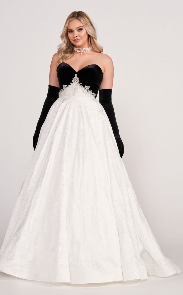 Ellie Wilde EW34133 Black-White