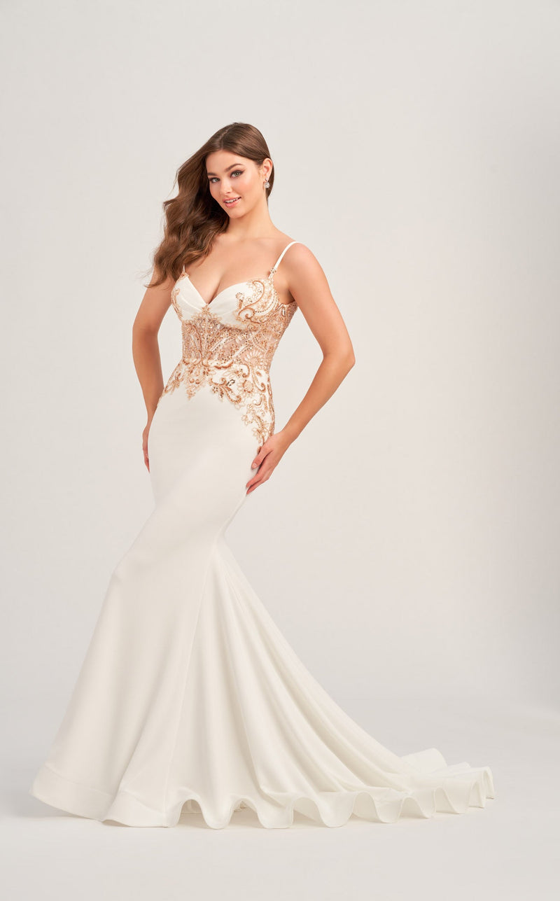 Ellie Wilde EW35078 White/Gold