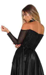 Portia and Scarlett Emerald Gown Black