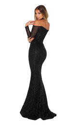 Portia and Scarlett Emerald Gown Black