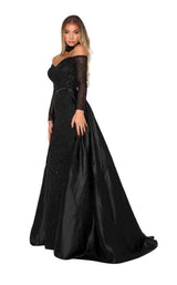 Portia and Scarlett Emerald Gown Black