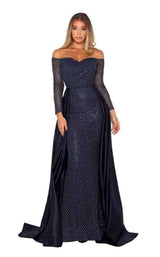 Portia and Scarlett Emerald Gown Navy