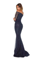 Portia and Scarlett Emerald Gown Navy