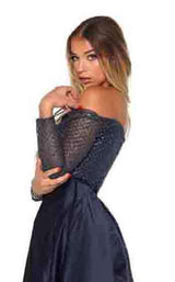 Portia and Scarlett Emerald Gown Navy