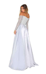 Portia and Scarlett Emerald Gown Silver