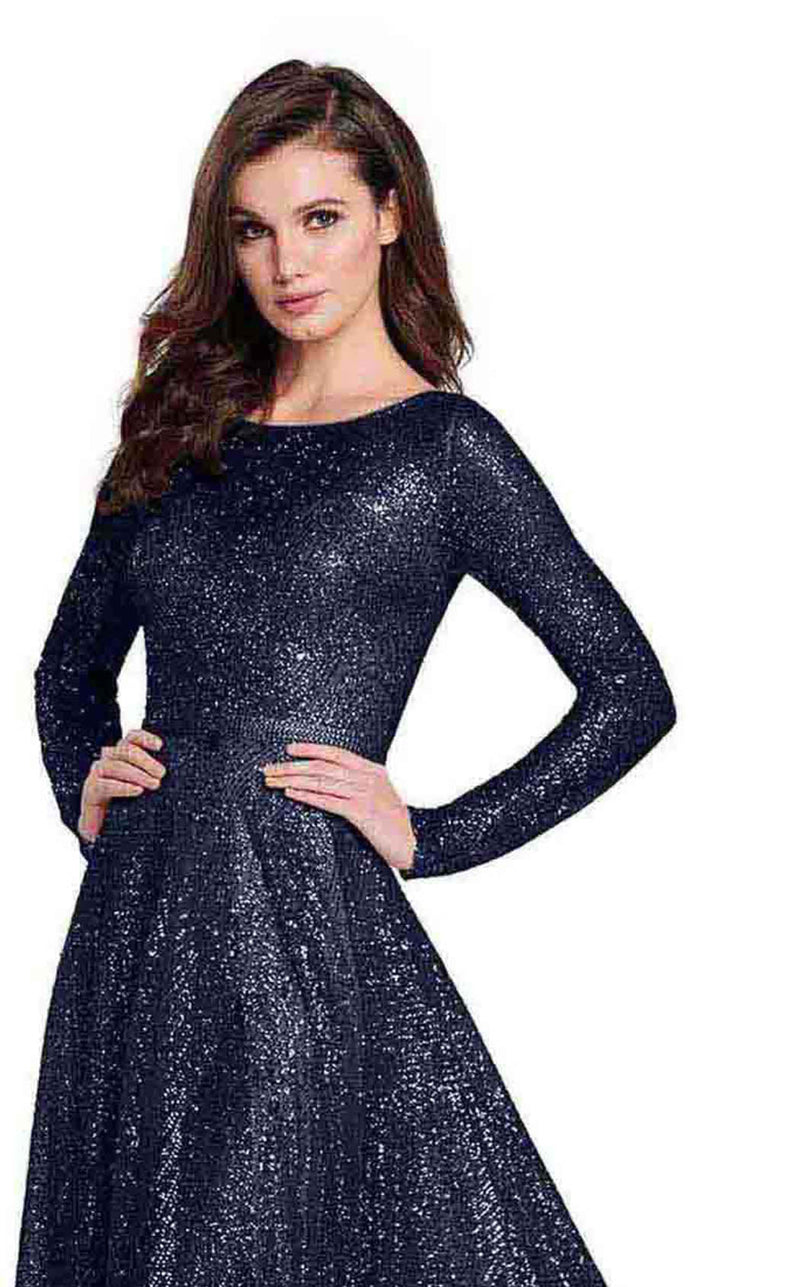 Ellie Wilde EW119003 Navy Blue