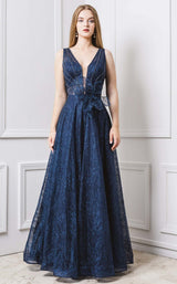 MNM Couture F00625 Navy/Nude