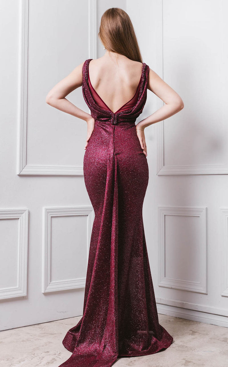 MNM Couture F4827 Burgundy