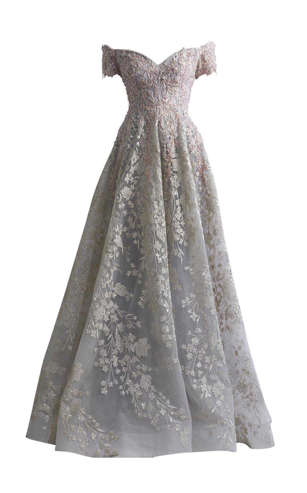 Azzure Couture FM1001 Silver/Pink