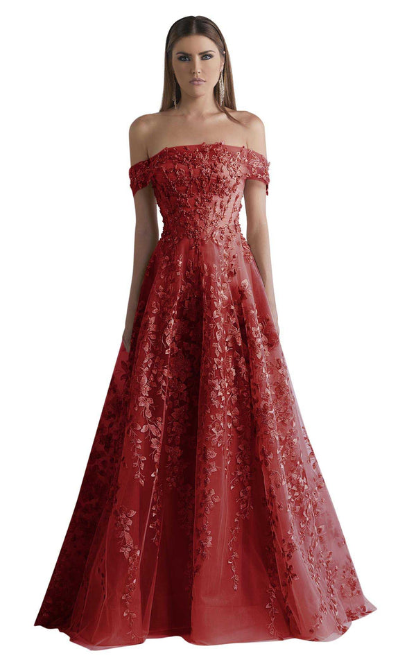 Azzure Couture FM1021 Burgundy