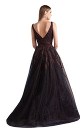 Azzure Couture 1053 Black Burgundy